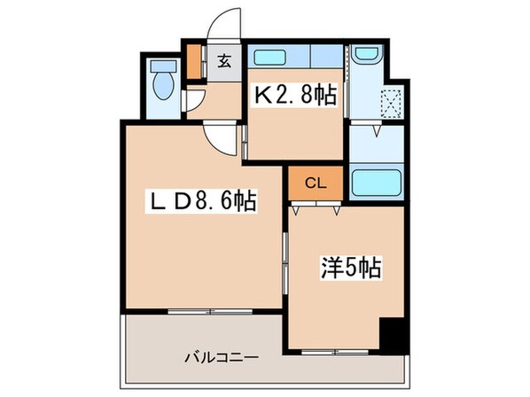 る・ぱれ北５条の物件間取画像